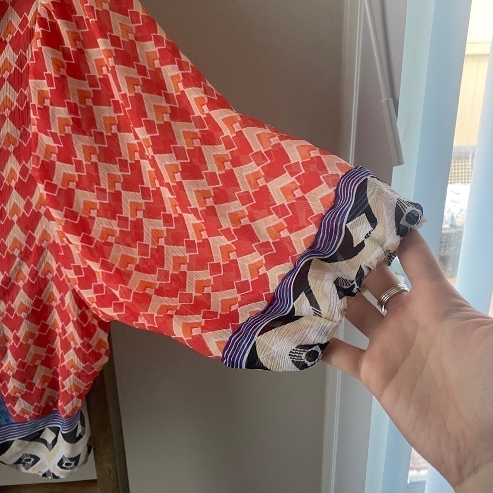 Patterned blouse - size med - Picture 4 of 4